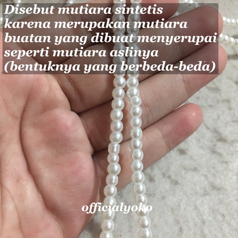 Payet Mutiara Sintetis / Mutsin Jahit Warna Termurah