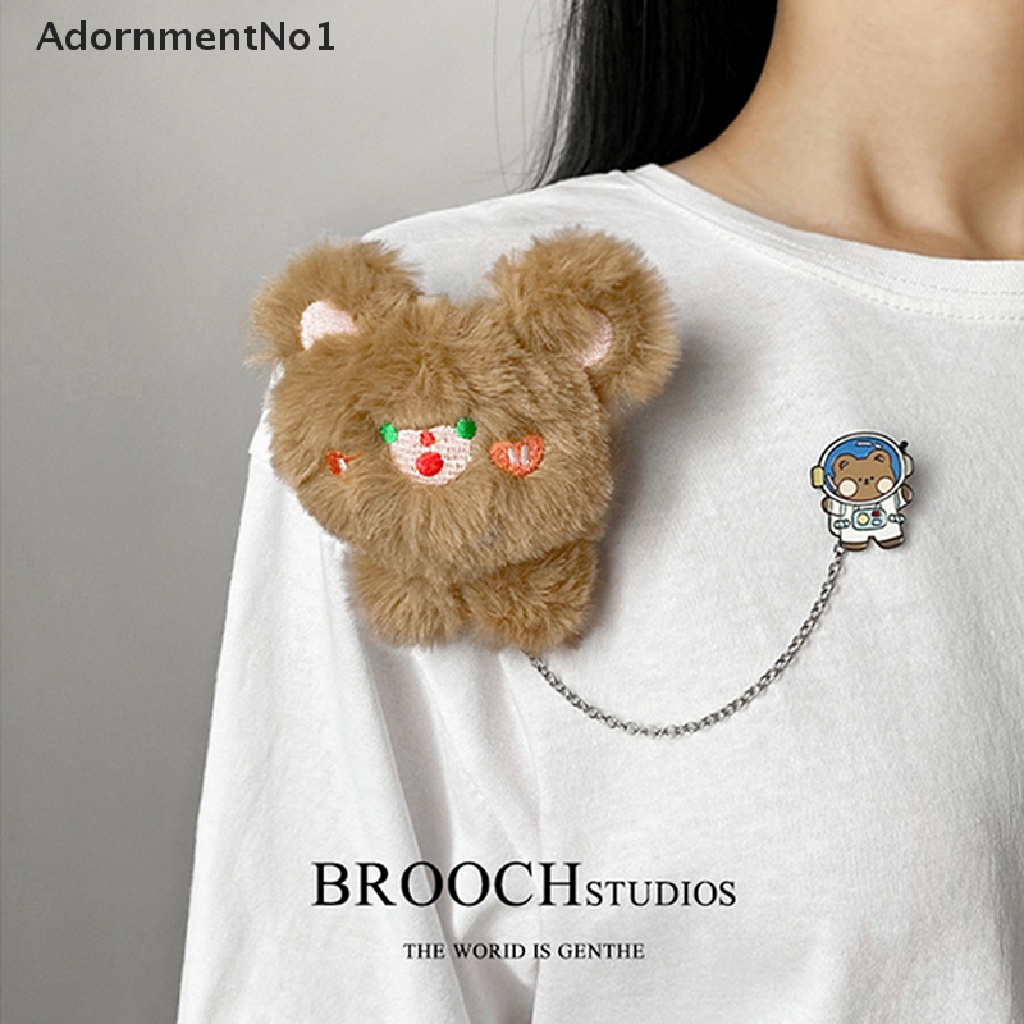 (AdornmentNo1) Bros / Pin Motif Kartun Panda + Tulisan I Love You Untuk Aksesoris Pria