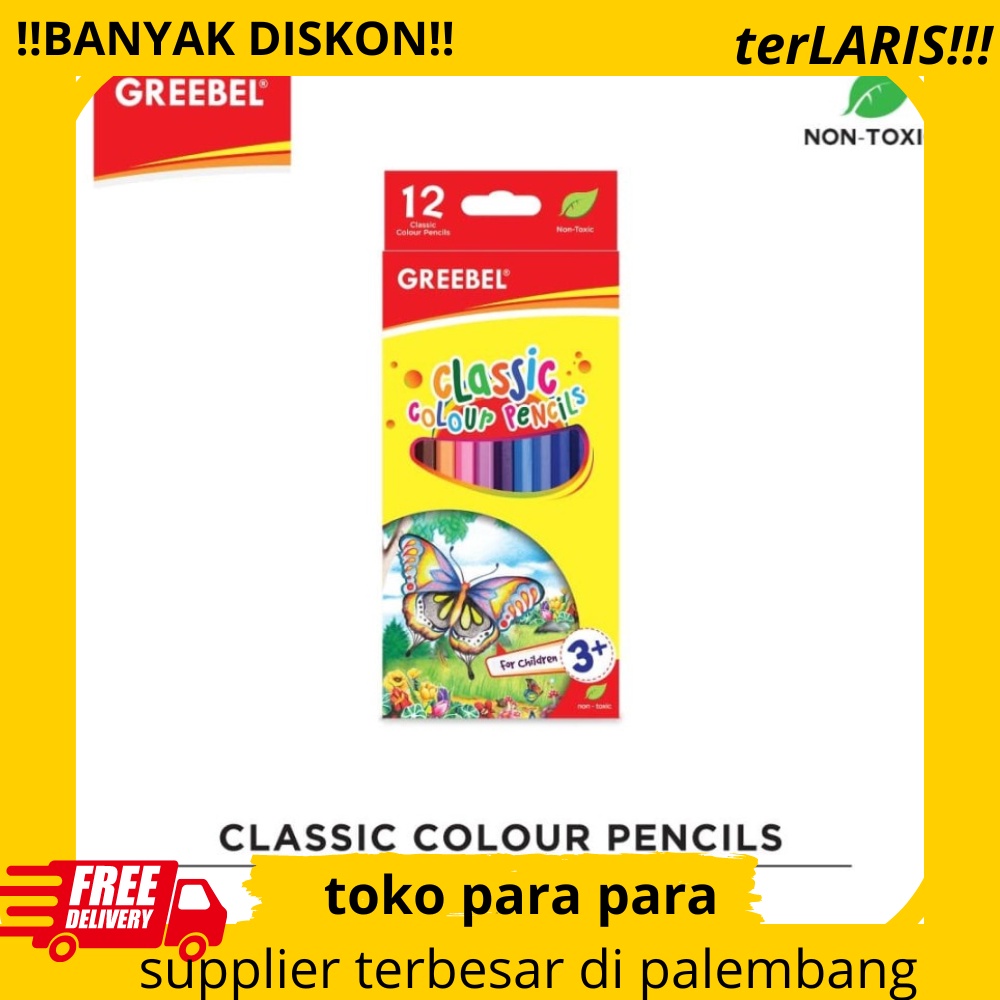 

GREEBEL 7012 Classic Colour Pencil 12 Warna