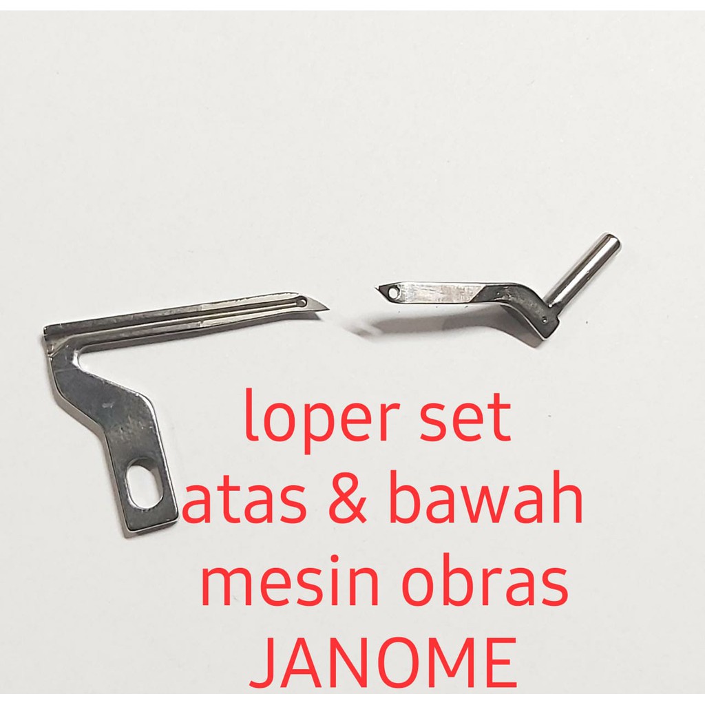 JANOME GENUINE PART loper mesin obras janome - set atas dan bawah