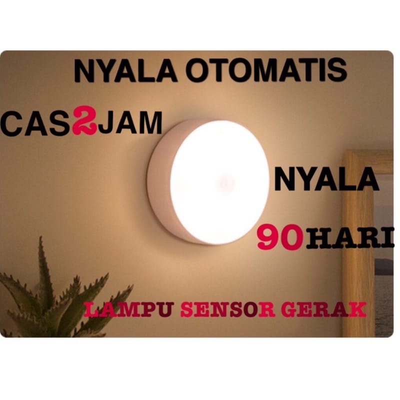 (JC) lampu led sensor gerak otomatis//lampu led sensor mini