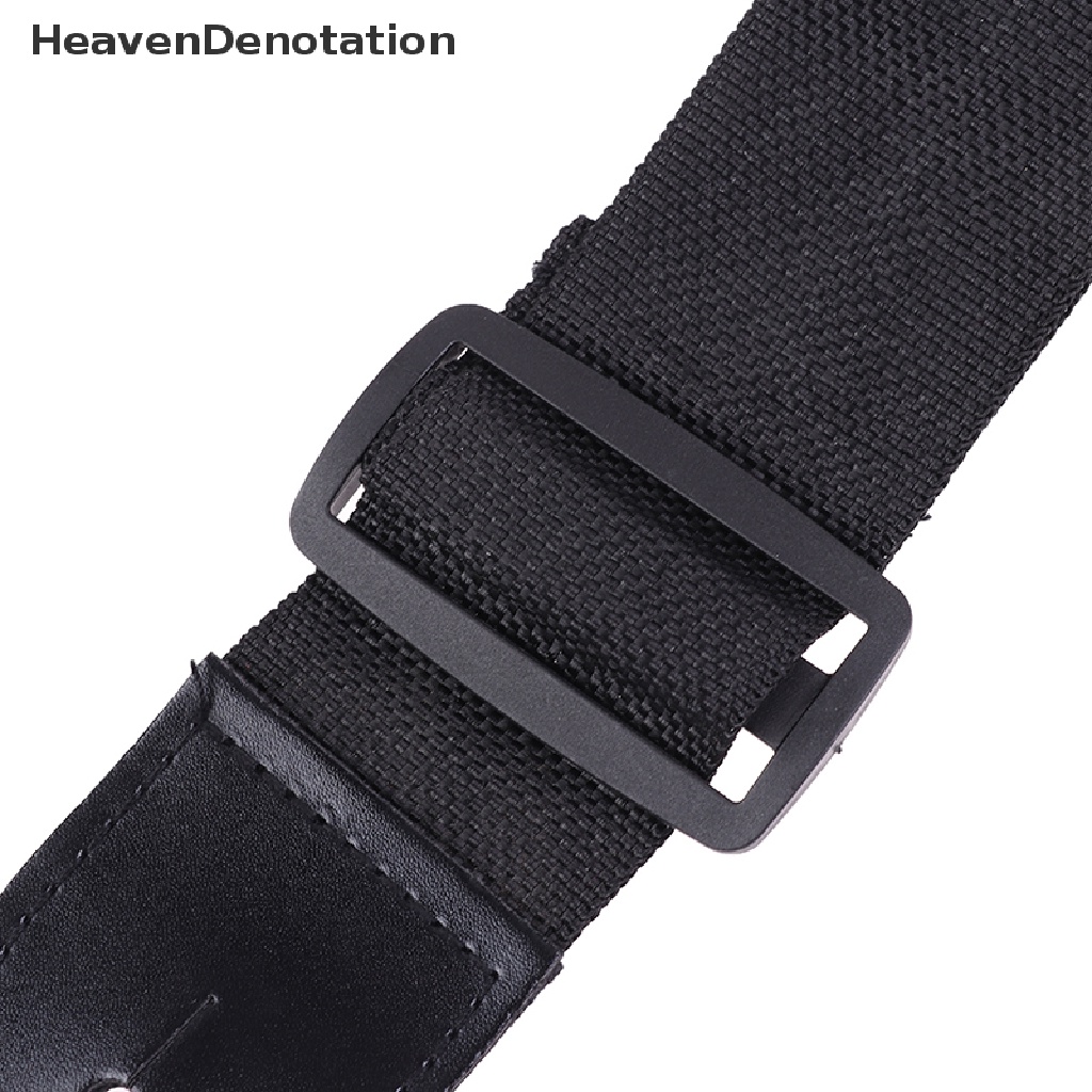 (Heavendenotation) Strap Gitar Universal Bahan Nilon + Kulit Pu Ukuran 68cm - 124cm