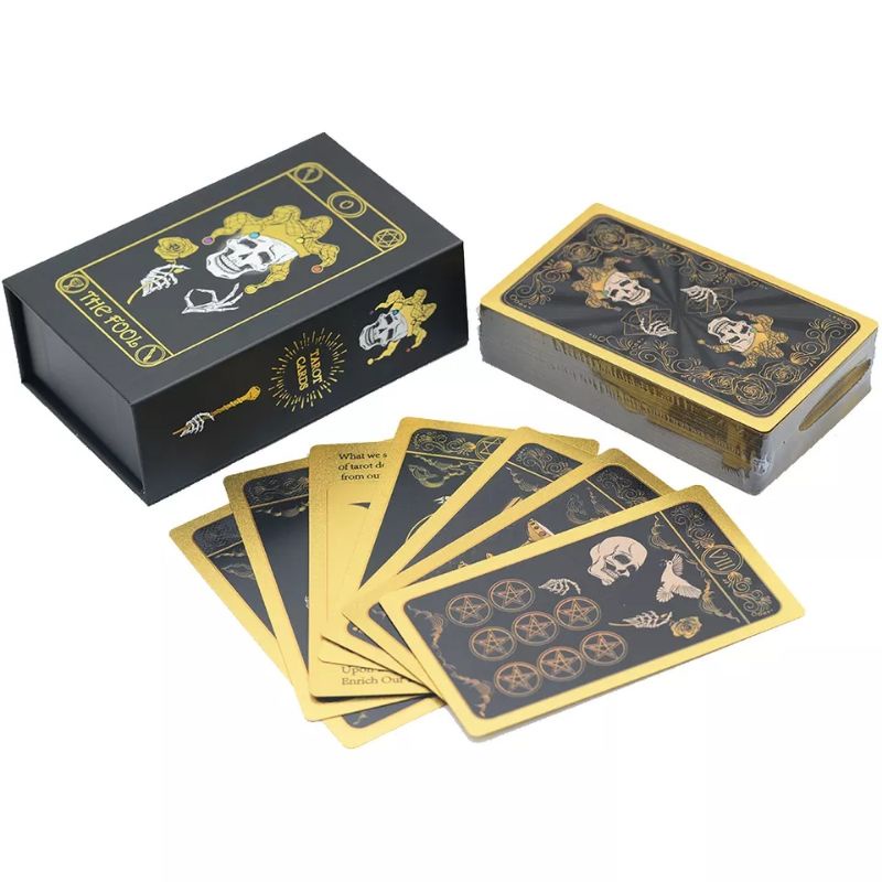 Skeleton Tarot PVC 12x7cm include guide paper