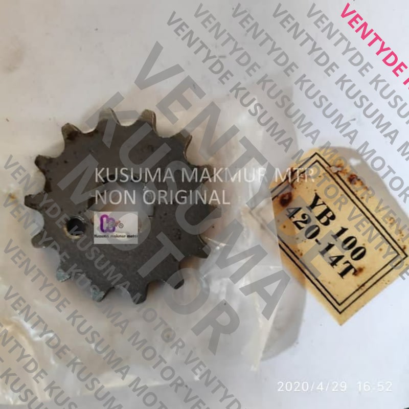 (100% Berkualita ) gir depan V80/V75/YB.(420-14T) Elegan
