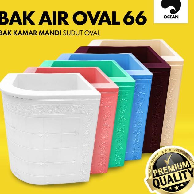 Grosir BAK MANDI / BAK AIR KAMAR MANDI | SUDUT OVAL 66+