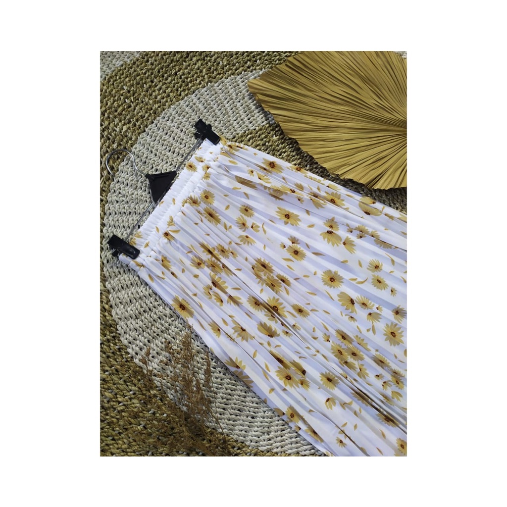 ROK PLISKET MOTIF BUNGA DEWASA // ROK PLISKET MOTIF FULL SUNFLOWER // ROK PLISKET MOTIF MAWAR // ROK PLISKET MOTIF PITA TERBARU // ROK DAISY MOTIF BESAR KEKINIAN