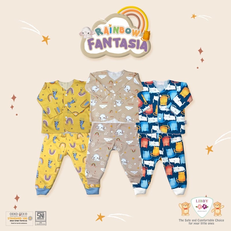 SETELAN LENGAN PANJANG LIBBY NEWBORN 0-3M/3-6M