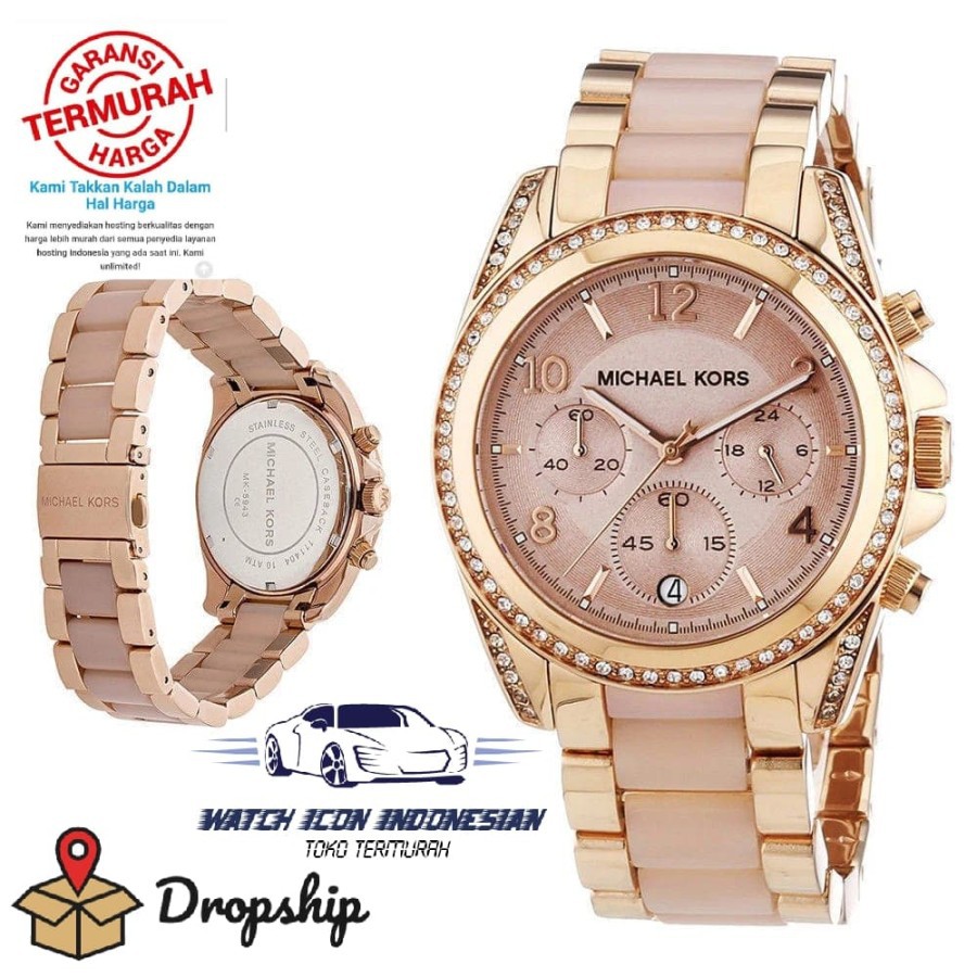 Mega Sale JAM TANGAN WANITA MERK MICHAEL KORS TYPE : MK5943 BATERAI Garansi 1th