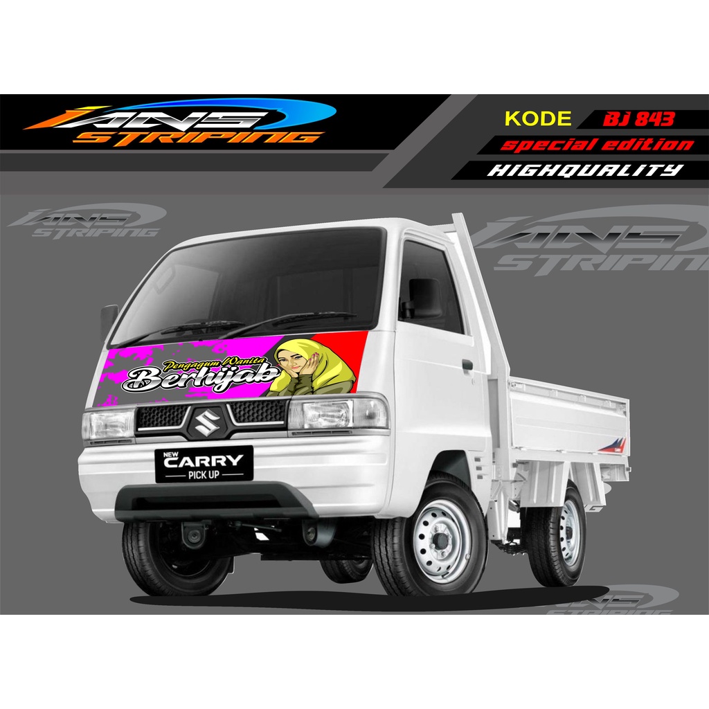 STICKER VARIASI KAP MOBIL CARRY/ STIKER KABIN DEPAN MOBIL CARRY PICK UP / STICKER TERBARU