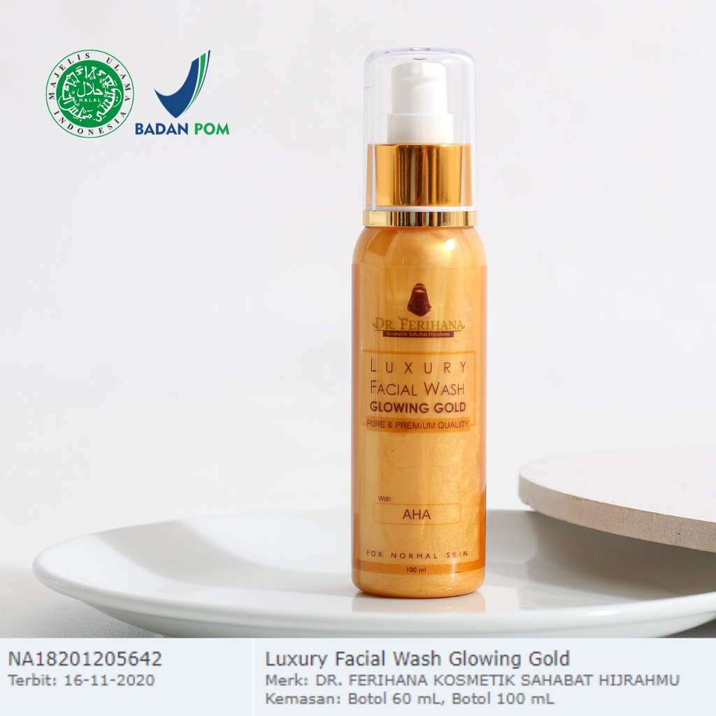 (KSH) Facial Wash Glowing &amp; Anti Flek-Gold 100ml