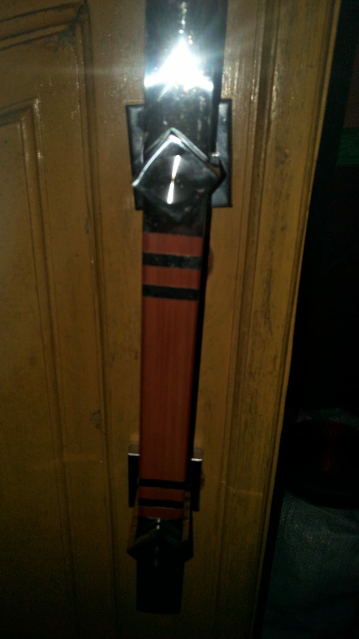 Handle Pintu Rumah Ktk Spb Tg Panjang 33 Cm Coklat Kombinasi Tarikan Pintu Gagang Pintu Kunci Pintu