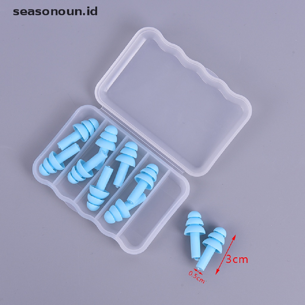 5 Pasang Earplugs Bahan Silikon Untuk Berenang