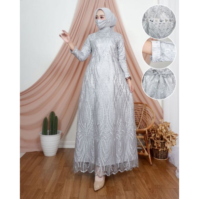 HN- GAMIS KEBAYA MODERN - GAMIS WISUDA - DRESS KIRANIA - KEBAYA LAMARAN - KEBAYA - KEBAYA WISUDA
