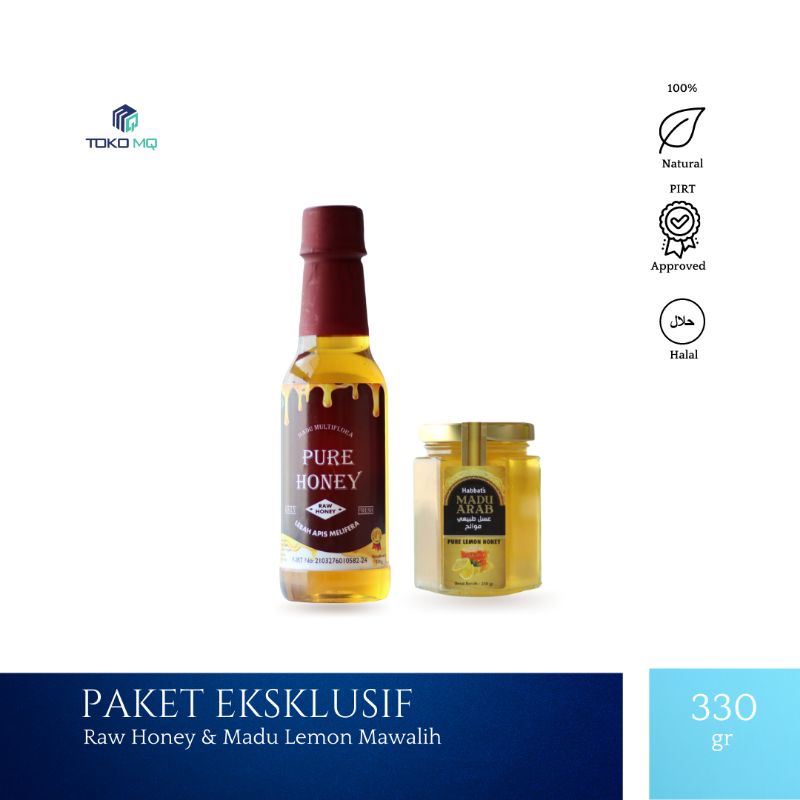 

Raw Honey 330 gr dan Madu Lemon Mawalih 250 gr