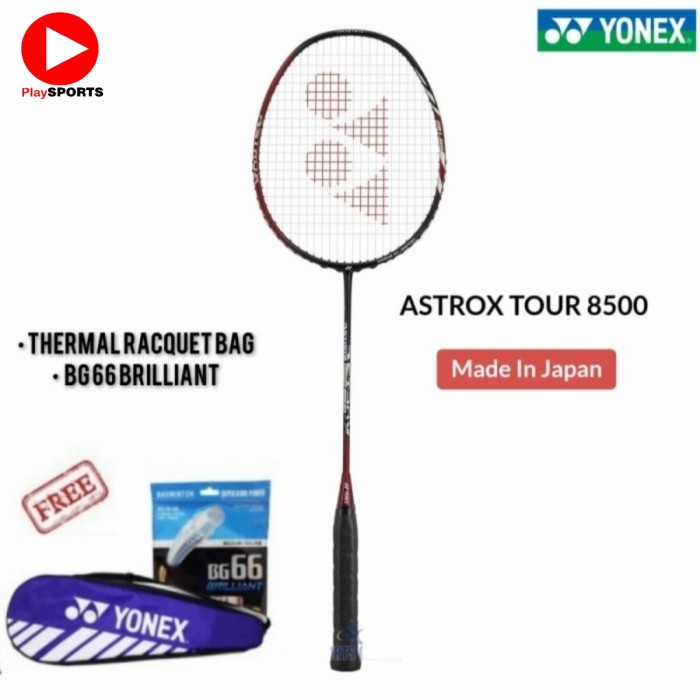 PROMO RAKET BADMINTON YONEX ASTROX TOUR 8500 MERAH ORIGINAL - Tidak Disenar