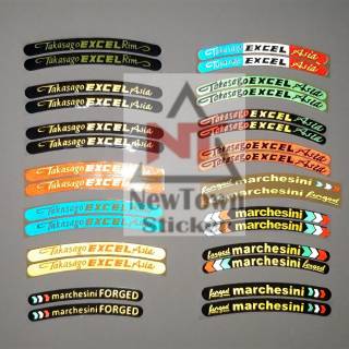  sticker  stiker  velg  motor mobil  takasago exel marchesini 