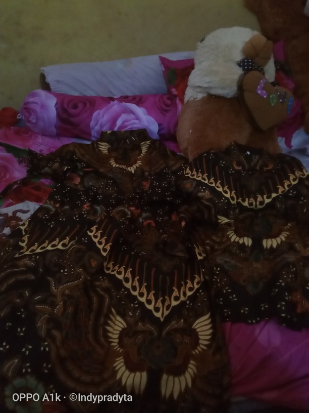 Batik Couple Keluarga Sania Ruffle Ori Ndoro Jowi Dnt 005 Motif Kupu Kupu