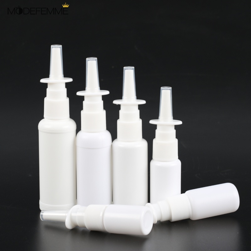 Botol Semprot Kosong Portabel Bahan Plastik Warna Putih Ukuran 10ml / 15ml / 20ml / 30ml / 50ml Untuk Travel