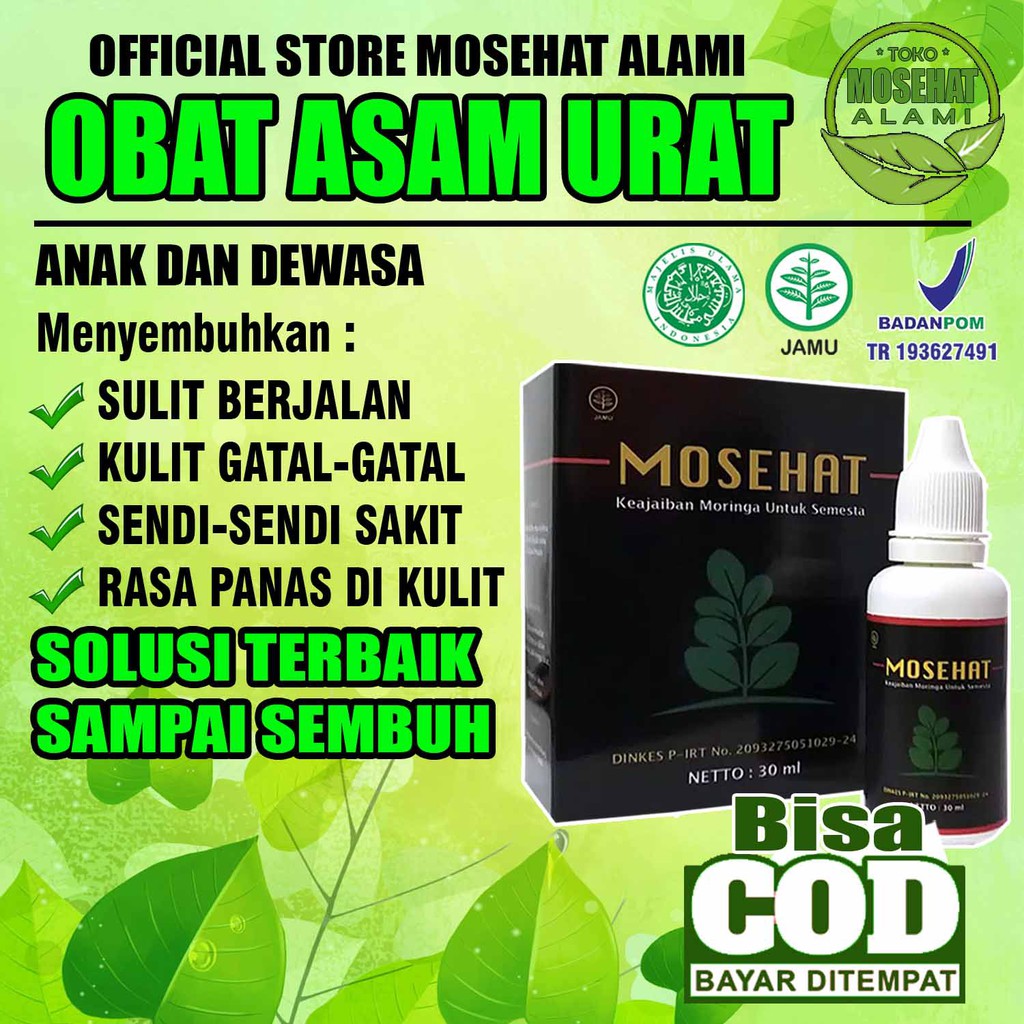 

Obat Herbal ASAM URAT Ampuh Mosehat Berkhasiat Original BerBPOM