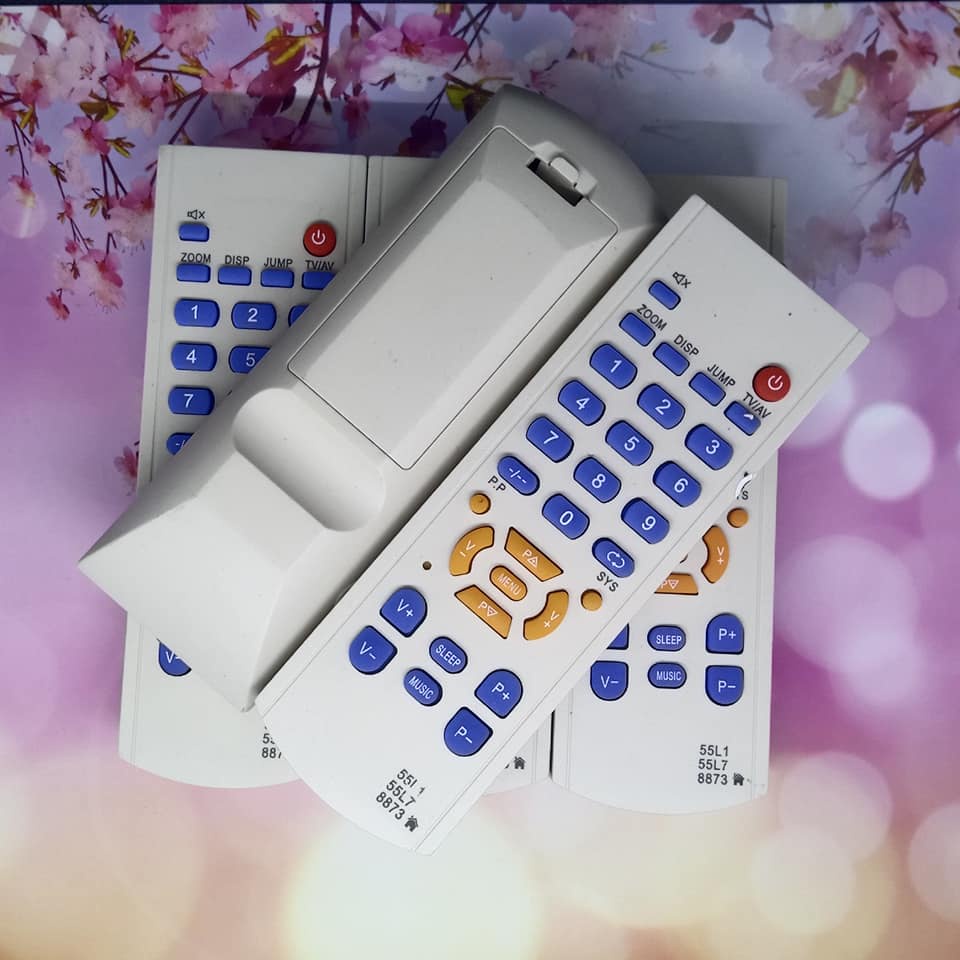 REMOTE TV CHINA TABUNG PENGGANTI MESIN TV WARNA PUTIH 55L1