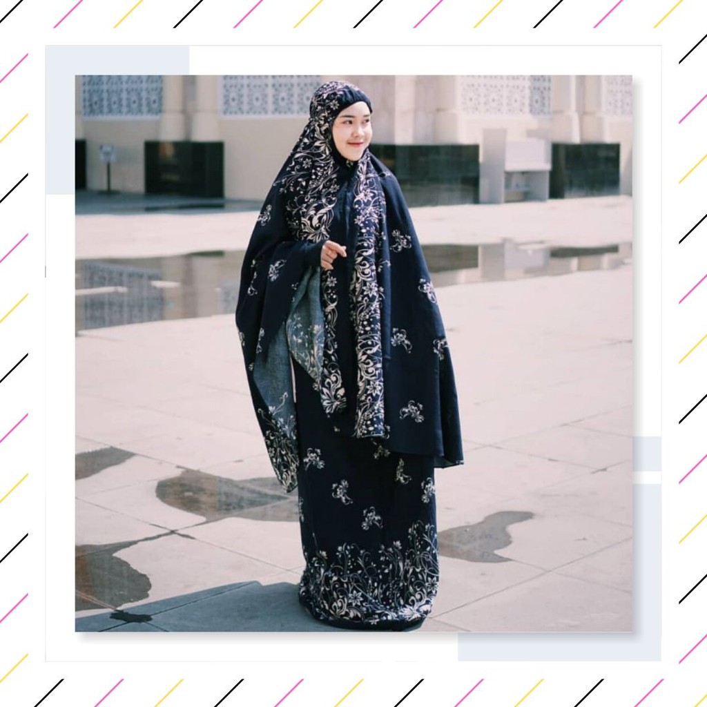[ PROMO BERKAH  ] Mukena cantik Tazkia meadow navy