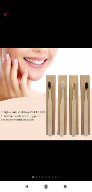 Sikat Gigi Bambu Ramah Lingkungan / Bamboo Toothbrush Go Green