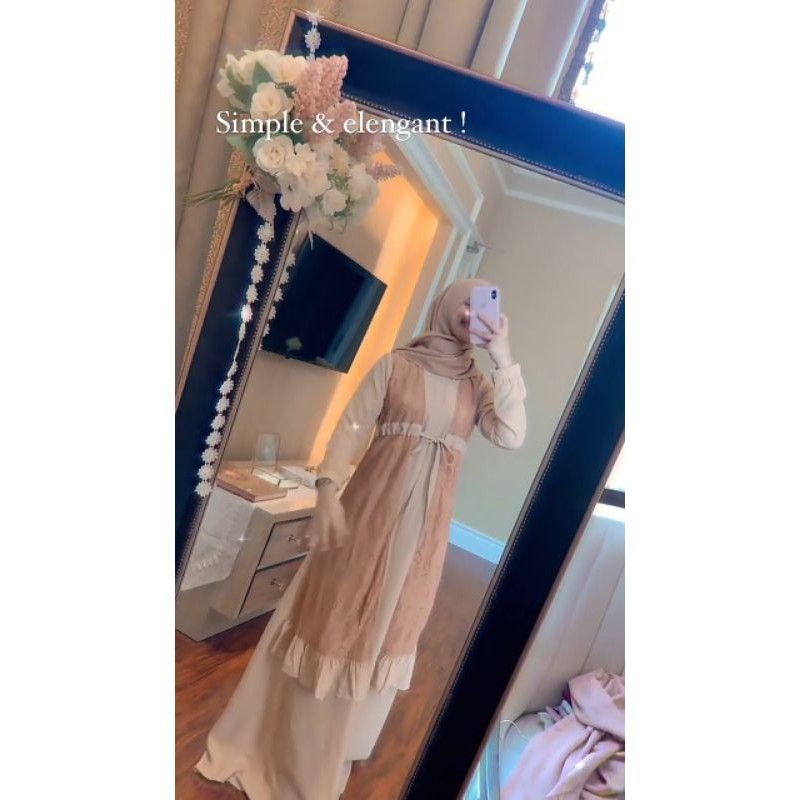 kamila dress by kazanaa.id Warna Black size M