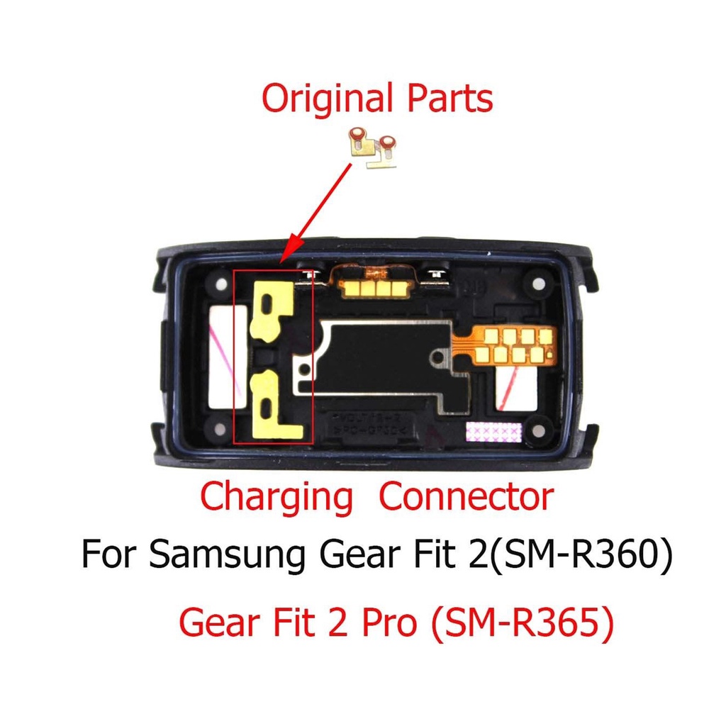 1 Pasang Konektor Charger Untuk Samsung Gear Fit 2 (SM-R360) / Fit2 Pro (SM-R365)