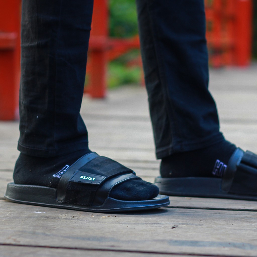 MADAVA BLACK |FORIND x BENZY| Sandal EVA Ringan Slop Jepit Santai Simple Pria/Men Sendal Footwear