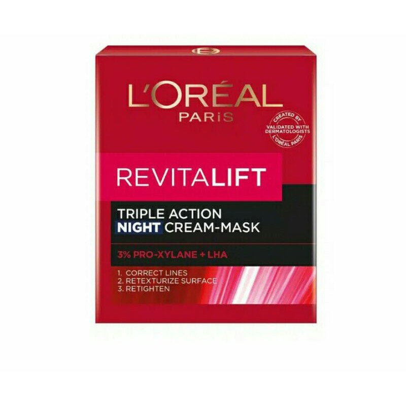 Loreal Revitalift Triple Action Night Cream 50 gr