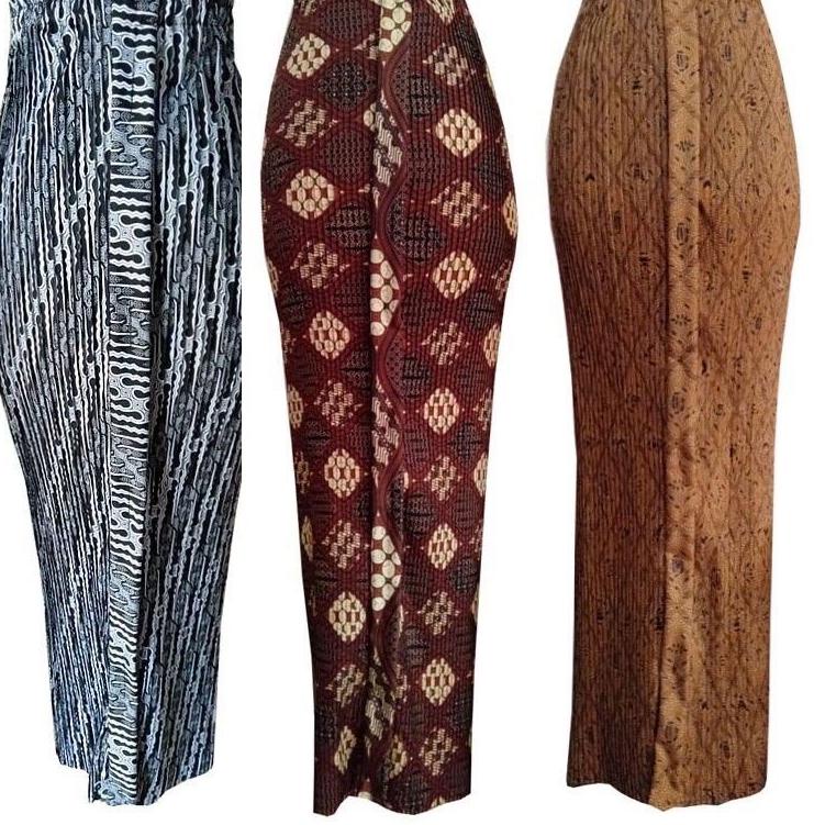 Tidak Diragukan.. Rok Plisket Batik Jarik Instan Bawahan Kebaya Bridesmaids Wisuda Lamaran Jumbo