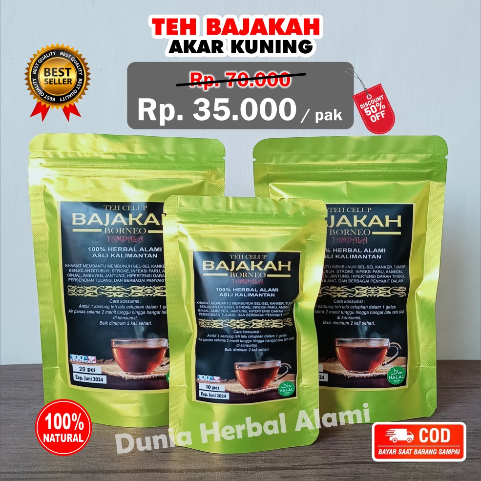 

Teh Bajakah Akar Kuning siap seduh Obat Herbal Diabetes, Asam Urat, Asam Lambung, Liver