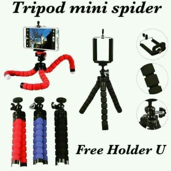 Tripod Spider Flexible mini Tripot Hp Handphone camera