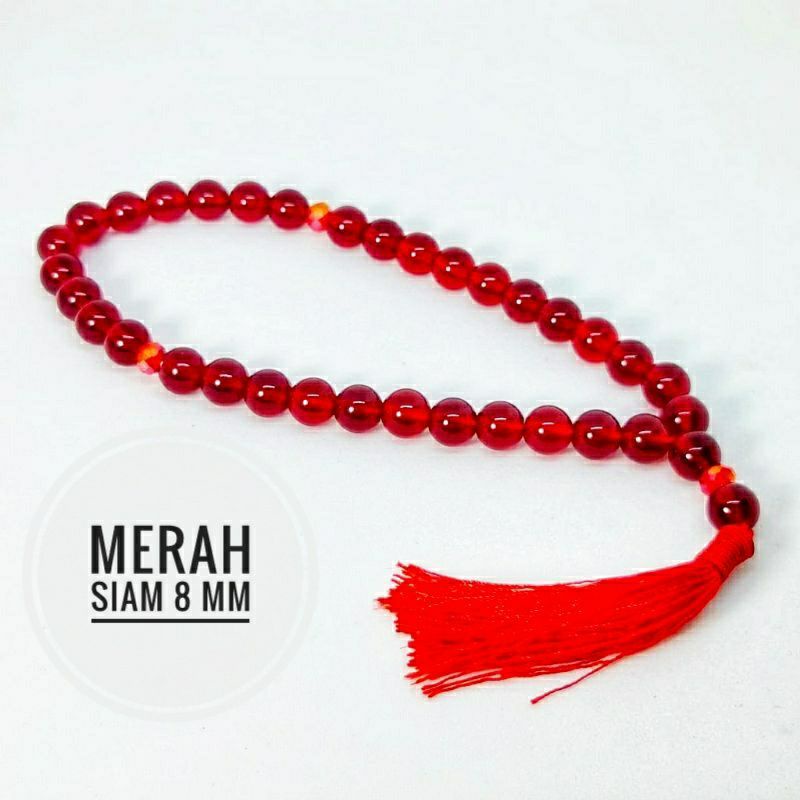 TASBIH  BATU MERAH DELIMA SIEM SUPER BANGKOK - BEST PRODUK