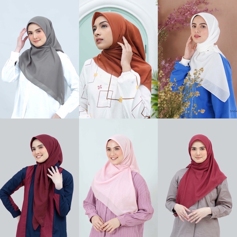 hijab deenay polos deenay liza laser cut & jahit tepi
