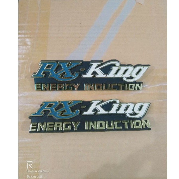 emblem tangki   tulisan  rx king green