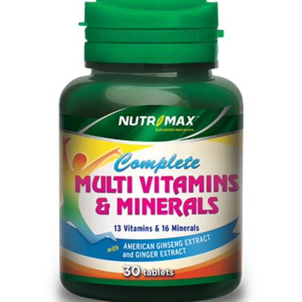 Nutrimax Complete Multivitamins & Minerals