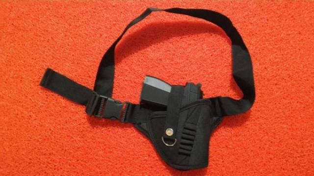 holster 2in1 pinggang dada dengan tali pengaman