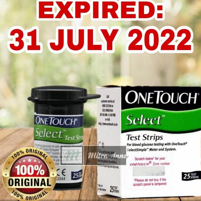 One Touch Select 25/Strip Gula Darah One Touch Select 25 Original