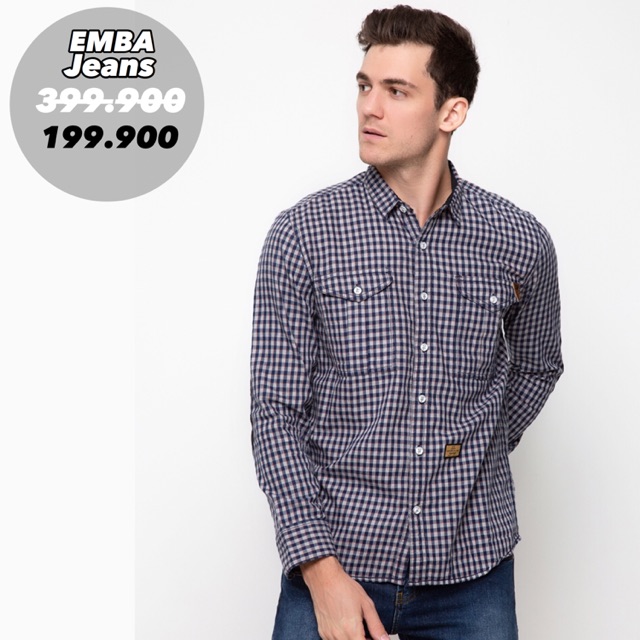 Kemeja Panjang Pria Emba Jeans
