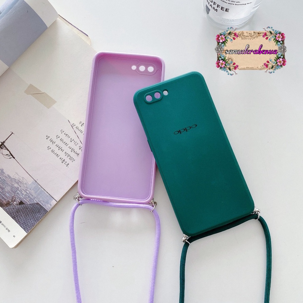 SOFTCASE SLINGCASE ORIGINAL SILIKON PELINDUNG KAMERA OPPO A1K A3S A5S A12 F9 A11K A7 A15 A15S A31 A8 SB2740