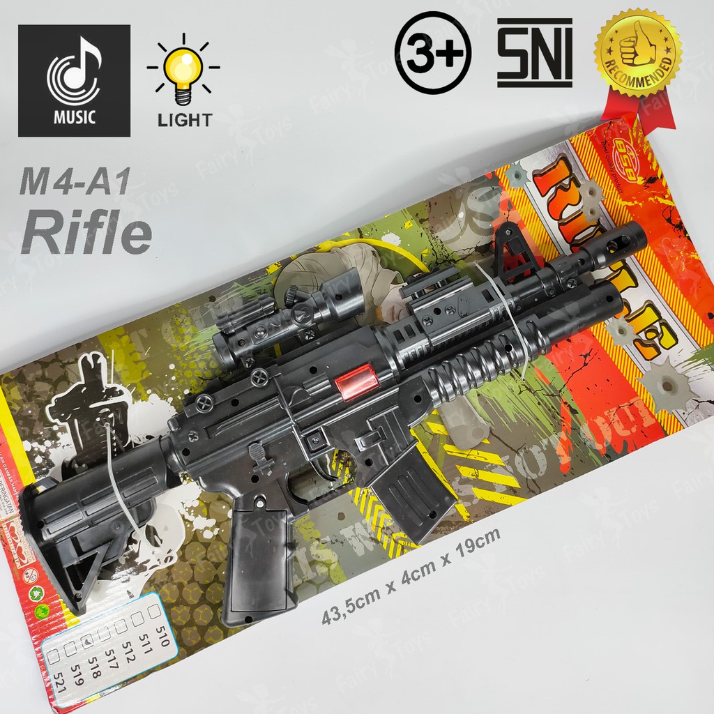 Mainan Anak Laki Senjata Pistol Militer (tidak pakai batrai)