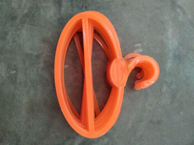 Ecer Hanger Oval Warna Satuan Per Pcs- Hanger Jilbab Lipat Pashmina Kain