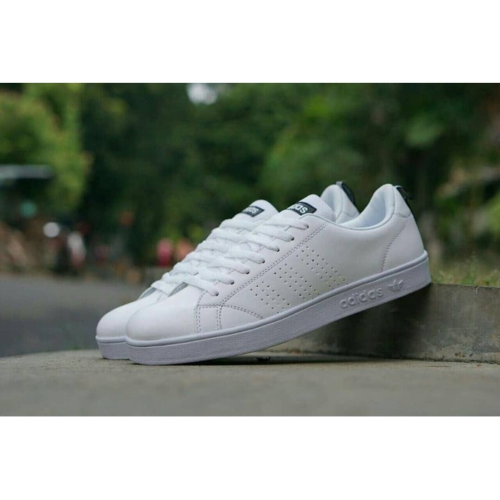 Sale Sepatu Sport Adidas Neo Advantage White / Putih Sepatu Sneakers Sekolah Pria Wanita