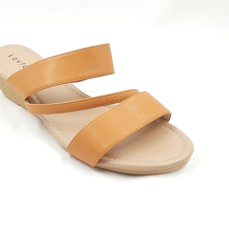 Ω Laviola Shoes - Wedges Sandal wanita - 2267 WLS Camel ℮