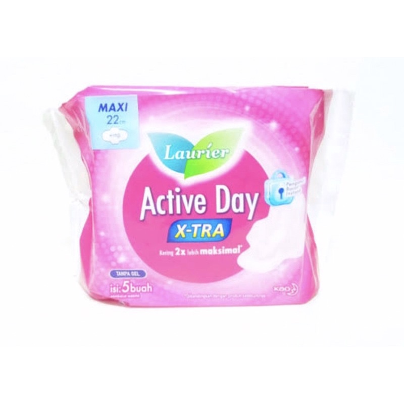 Pembalut Laurier Active Day Sayap / tidak