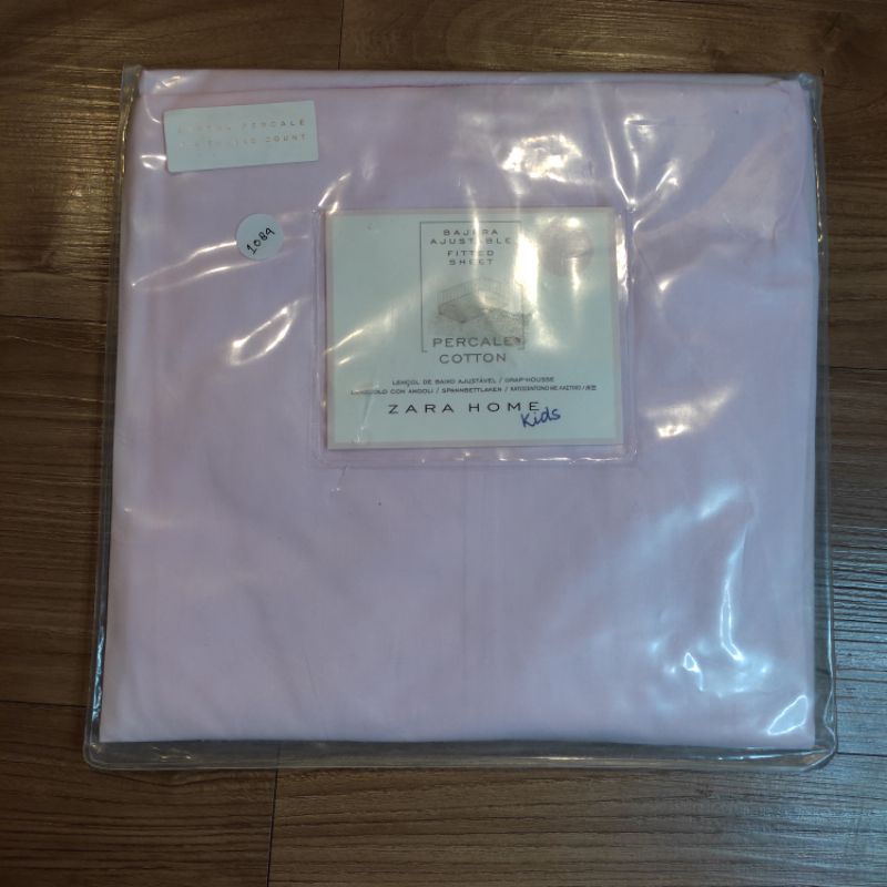 Zara Home Fitted Bottom Sheet/ Sprei Pink