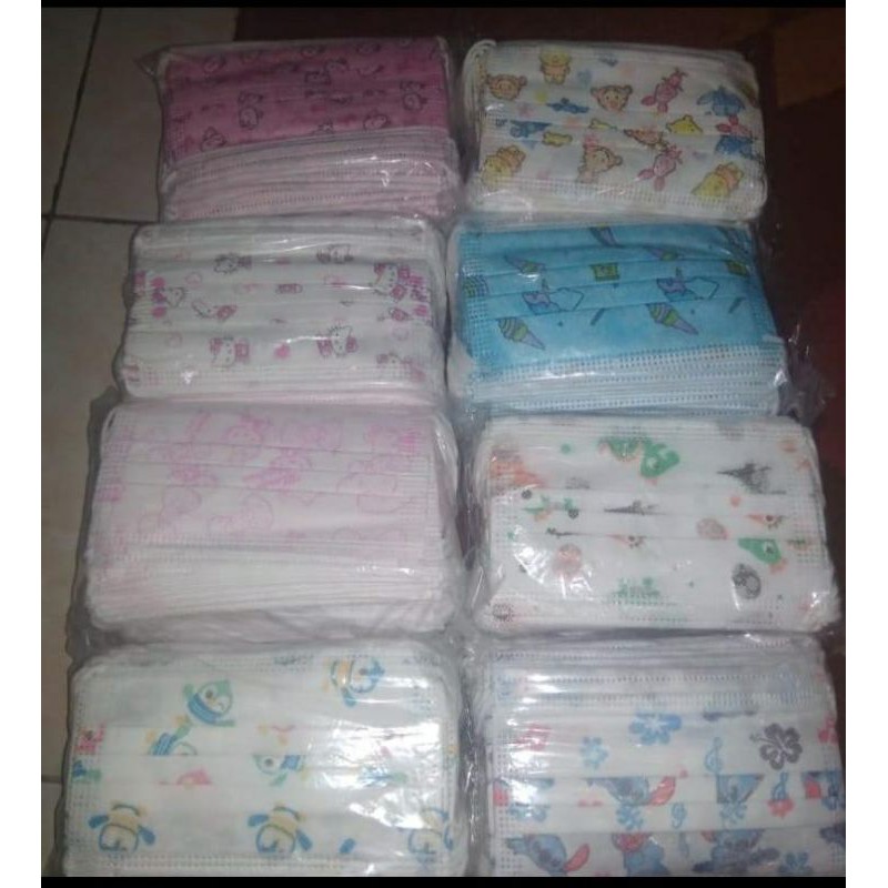 MASKER ANAK 3PLY ISI 50PC READY