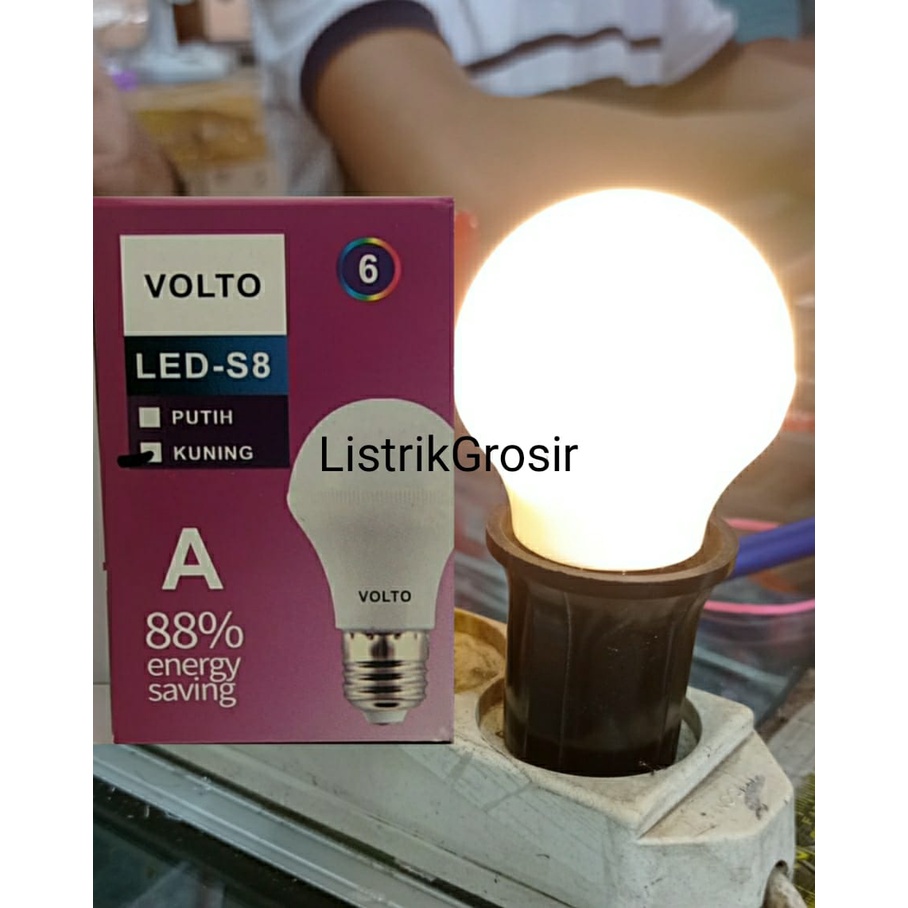 Lampu Led 5w Nyala Warm White / Kuning Lampu Hias Dekorasi Bohlam Kafe Cafe Volto Jastec Endora B6 S8