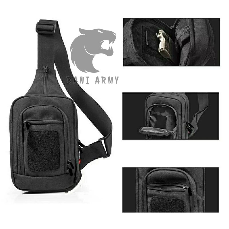 Tas Pistol - Slingbag Airsoft - Hitam Airsoft